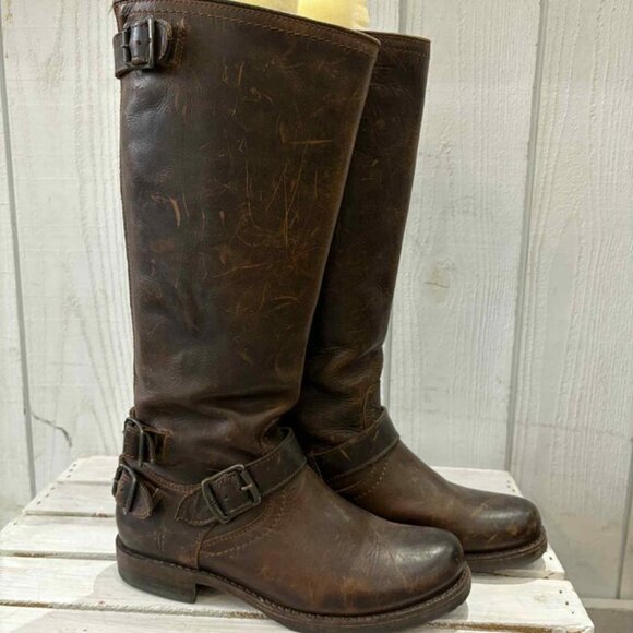 Frye Veronica Slouch Knee High Boots - Size 7 - Picture 1 of 11